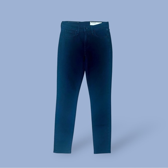 NWT Rag & Bone ‘Cate’ Mid-Rise Ankle Length Skinny Jean in “Oxford” Wash Size 24 - Picture 2 of 16